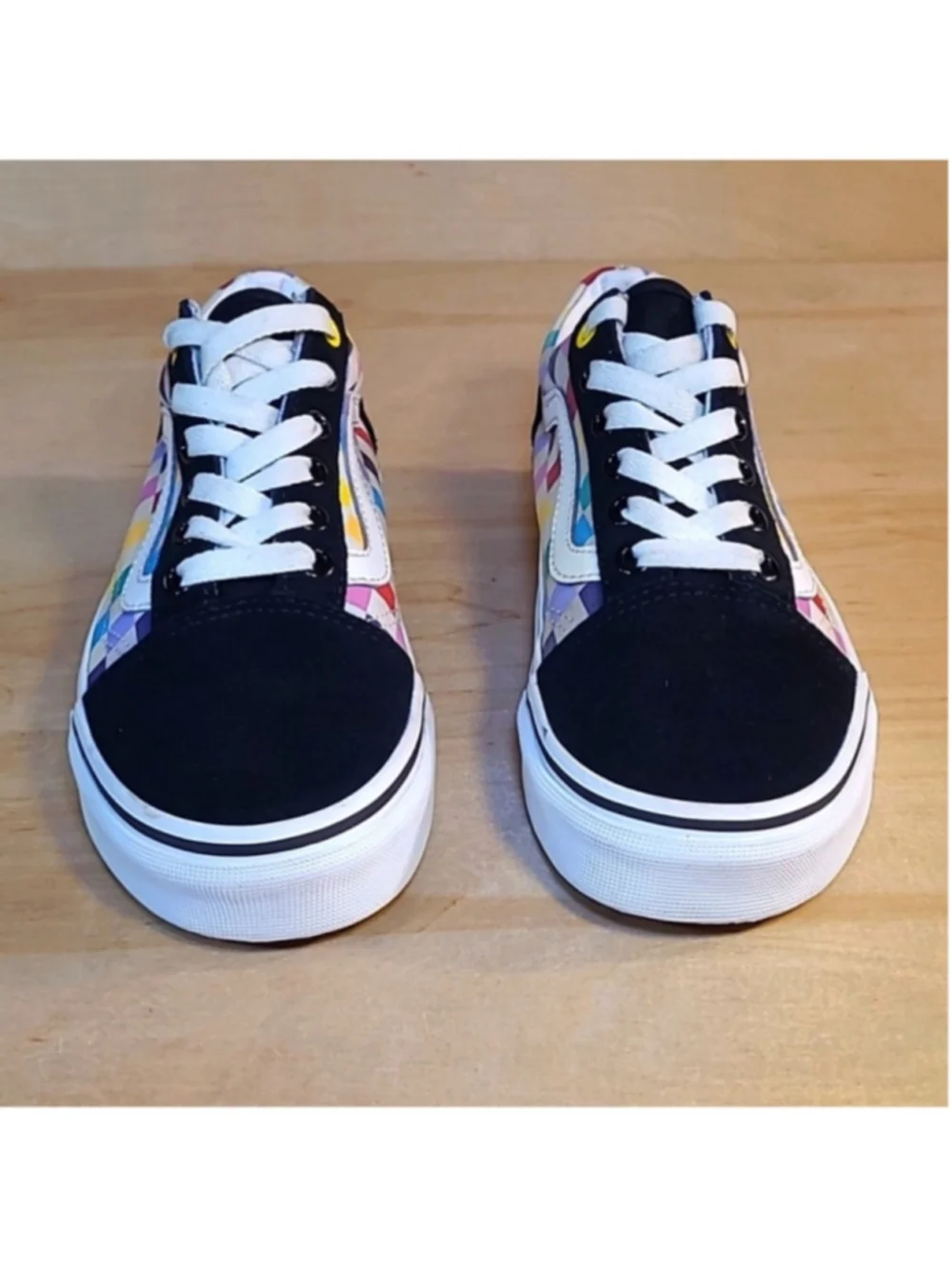 Vans Old Skool Multicolored Size 4 Men's 5.5 Women's Canvas Athletic Sneakers